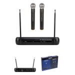 Micro sans fil - power - wm2400 mh - double micro main - r�cepteur 2 canaux - vhf 175. 5 - 186. 5 mhz ...