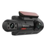 Double objectif dash cam voiture dvr cam�ra avant et int�rieure enregistreur de conduite vid�o moniteur ...