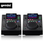 Double platines lecteurs lcd gemini mdj - 500 professionnels usb mp3 media player mode midi