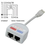 Doubleur de port rj45 10 / 100 utp