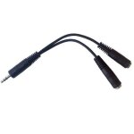 Doubleur de prise jack 3. 5mm - pixmania - connectez 2 casques - noir - audio - st�r�o