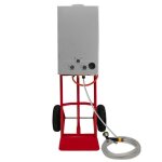 Douche pour chevaux portable 18l eau chaude chaudi�re sur chariot camping