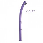 Douche solaire aluminium jolly avec rince pieds - 25l - poolstar - violet Douche solaire aluminium jolly avec rince pieds - 25l - poolstar - violet