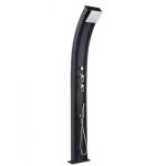 Douche solaire hybride - formidra - dada curve - 40l - aluminium recyclable - anthracite
