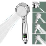Douchette  affichage led de la temprature 4 modes de douche avec bouton pause pommeau de douche conomie ...