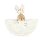 - doudou lapin rond creme