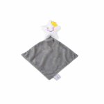Doudou avec mouchoir �toile 18cm gris