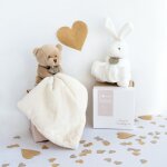 Doudou ours 10 cm polyester collection jaime mon doudou beige naturel