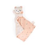Doudou ours feuilles damour - kaloo - carr douceur - 18 cm x 18 cm - multicolore - enfant