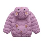 Doudoune bb - funmoon - violet - lger - manteau  capuche - 2 - 14 ans