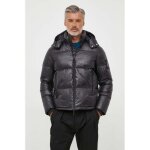 Doudoune capuche amovible - armani exchange - homme - noir - 100% polyamide - fermeture zip