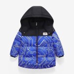 Doudoune capuche pour enfant garcon chaude hiver veste zippee automne - hiver Doudoune capuche pour enfant garcon chaude hiver veste zippee automne - hiver
