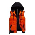 Doudoune capuche homme hiver chaude sans manches casual veste zippee couluer unie automne - hiver - rouge ... Doudoune capuche homme hiver chaude sans manches casual veste zippee couluer unie automne - hiver - rouge ...