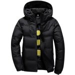 Doudoune  capuche mtowsuc 1897 homme blouson manteau  capuche non dtachable hiver chaud noir