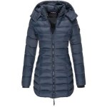 Doudoune chauffante femmes hiver long chaud - trench avec capuche - xh579a - bleu Doudoune chauffante femmes hiver long chaud - trench avec capuche - xh579a - bleu