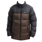 Doudoune columbia pike lake - r�f. 1738022 - 231. couleur : marron noir. d�tails. - col montant. - fermeture ...