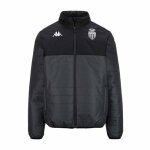 Doudoune enfant arseco 8 as monaco 24 / 25 - gris fonc� noir blanc