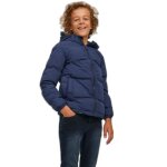 Doudoune enfant - jack & jones - seamless - polyester recycl� - navy blazer