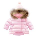 Doudoune enfants - mobigarlan - chaleureuse manteau fille et garon dautomne dhiver - rose - multiples ...
