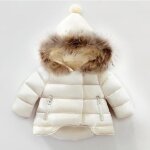 Doudoune enfants - mobigarlan - xh519 - blanc - chaud en automne et hiver - multiples poches Doudoune enfants - mobigarlan - xh519 - blanc - chaud en automne et hiver - multiples poches