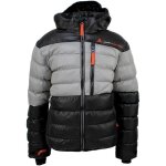 Doudoune enfant peak mountain ecaptin - noir / gris - 10 ans - ski - sports dhiver - montagne