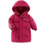 Doudoune enfant zippé à capuche hiver chaude pour fille garçon doudoune épaissie manches longues - rouge ... Doudoune enfant zippé à capuche hiver chaude pour fille garçon doudoune épaissie manches longues - rouge ...