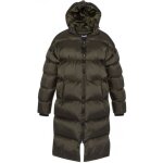 Schott n. y. c. doudoune extra longue 2190max vert kaki ? capuche zip double curseur