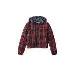 Doudoune femme desigual kris - rouge / noir - l