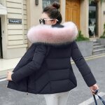 Doudoune femme funmoon - fine et chaude  capuche - noir