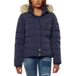 Doudoune femme - kaporal - dibby - bleu - polyester - fermeture par zip