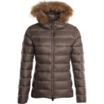 Doudoune femme luxe grand froid - jott - taupe - jaune - zippe - femme - plume et duvet