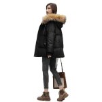 Doudoune femme luxe - mobigarlan - noir - capuche - Épais - fermeture éclair Doudoune femme luxe - mobigarlan - noir - capuche - Épais - fermeture éclair