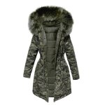 Doudoune femme mi - longue camouflage - funmoon - slim fit - chaud hiver Doudoune femme mi - longue camouflage - funmoon - slim fit - chaud hiver