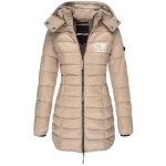 Doudoune femme - mobigarlan - luxe coupe slim mi - longue - kaki - fermeture clair