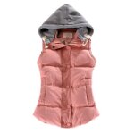 Doudoune femmedoudoune sans manches ultra lgre zippe hiverdoudoune en duvet duvet couleur unie  capuchon ...
