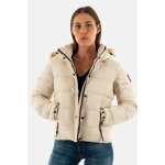 Doudoune femme - superdry - faux fur - fermeture clair - beige