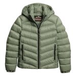 Doudoune femme - superdry - fuji padded - vert claire - fermeture clair