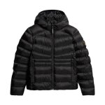 Doudoune superdry hooded fuji quilt padded jkt - noir