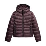 Doudoune superdry hooded fuji quilt padded jkt - violet - aubergine