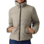 Doudoune femme - vero moda - clarisa - beige - effet matelass - col montant