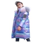 Doudoune fille chaud blouson hiver automne parka  capuche veste de sport ski neige violet - findpitaya ...