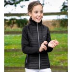 Doudoune fille premier equine mini elena - noir - equitation - enfant - gilet intgr - jersey technique ...