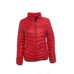Doudoune fine femme alki rouge peak mountain - col montant - manches longues - 2 poches - fermeture zippe ...