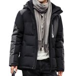 Doudoune - funmoon - homme - duvet de canard - hiver - bicolore - chaud  capuche