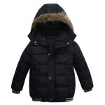 Doudoune garçon fille - mobigarlan - xhm521 - noir - vêtement à capuche pour enfant bébé ski Doudoune garçon fille - mobigarlan - xhm521 - noir - vêtement à capuche pour enfant bébé ski