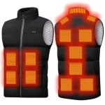 Doudoune gilet chauffant homme sans manches usb - autrement - noir