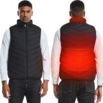 Doudoune gilet homme sans manches usb charge chauffant veste chauffant lectrique veste - paquet non ...