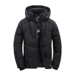 Doudoune homme - insfity - col montant - ouverture zippée - 50% duvet de canard - hiver - noir Doudoune homme - insfity - col montant - ouverture zippée - 50% duvet de canard - hiver - noir