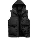 Doudoune hiver sans manches homme à capuche gilet zippe chaud - insfity - couleur noir - 100% polyester ... Doudoune hiver sans manches homme à capuche gilet zippe chaud - insfity - couleur noir - 100% polyester ...