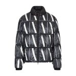 Doudoune homme armani exchange - logo imprim - noir